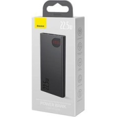Baseus 10000mAh Powerbank - Sleek Black Portable Charger for Ultimate Power on the Go